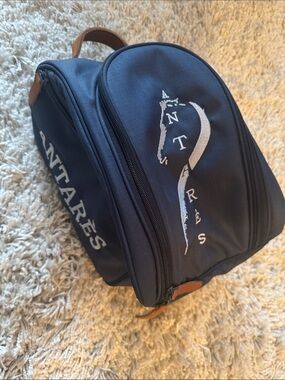 ANTARES Navy/Tan Equestrian Helmet Bag